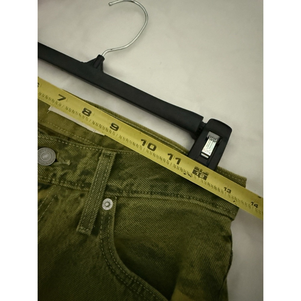 Levis Jeans Womens 94 Baggy Size 25 Straight Leg Green Acid Wash - Picture 7 of 8